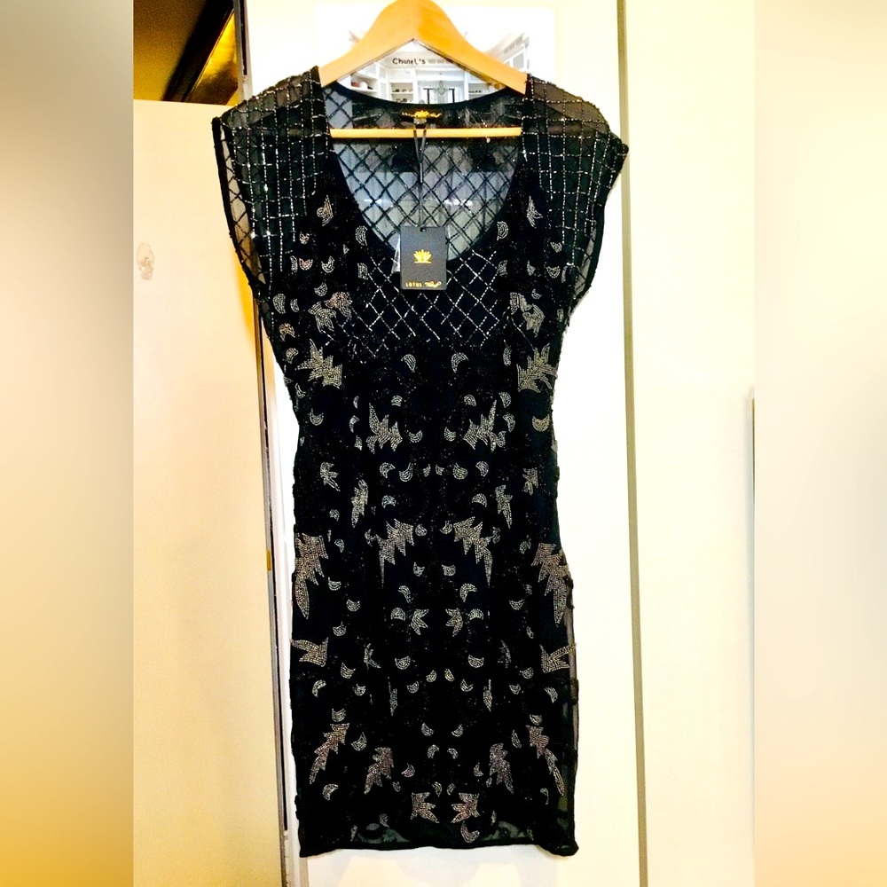 Lotus Threads hand-beaded dress